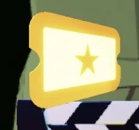 A golden ticket mid-fall
